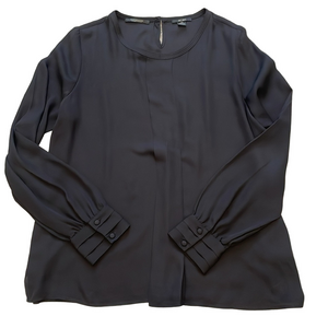 Scotch & Soda black long sleeve blouse sz XL